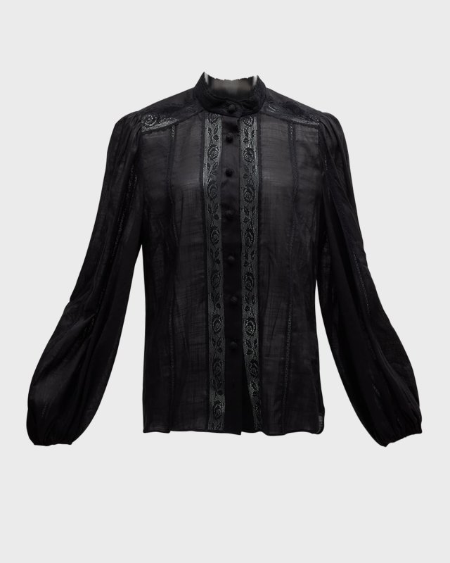 Halliday Lace Trim Shirt